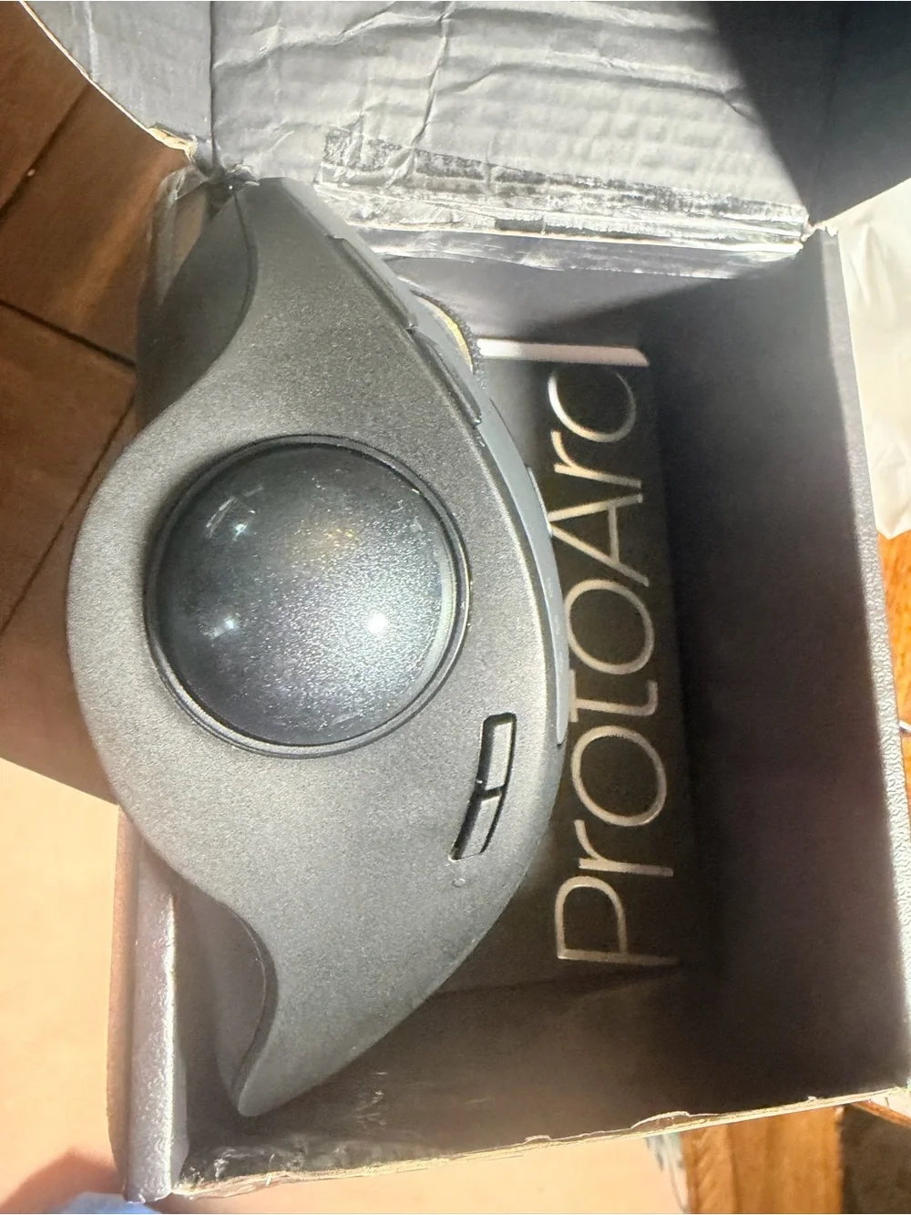 EM01 NL ProtoArc Gray Ergonomic Wireless Trackball Mouse